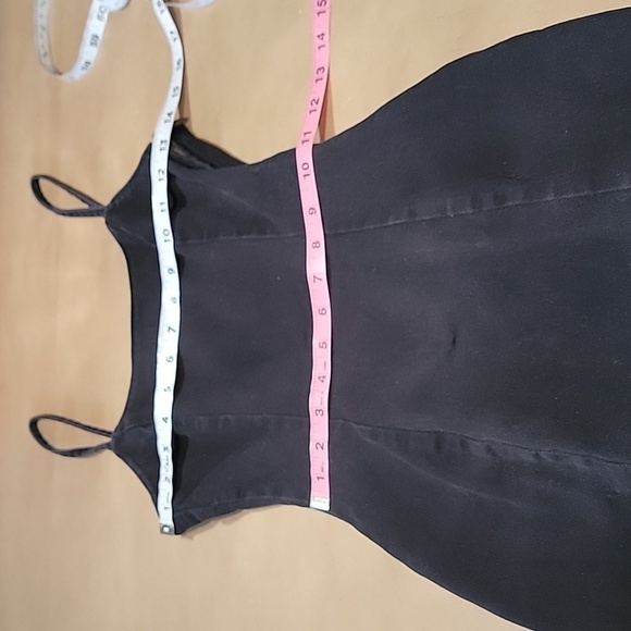 H&M Divided Size XS Washed Black Spaghetti Strap Bodycon Denim Jean Dress - Picture 6 of 12